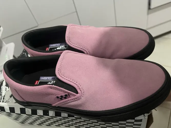 Tenis Vans Skate Pink x Black, usado 1 vez sem marcas de uso, tamanho 37