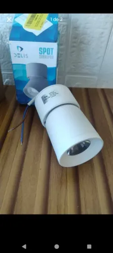 Spot led sobrepor branco 7w bivolt