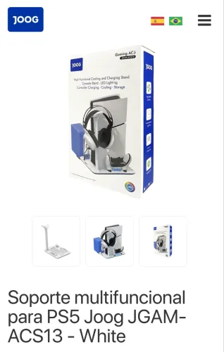 Cooler PS5 Slim e carregador de controles PS5