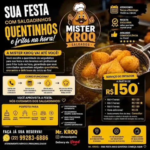 FRITAMOS SALGADOS NA SUA FESTA | SALGADINHOS QUENTINHOS NA HORA!