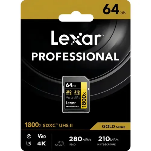 Cartão de memória Lexar 64 gb