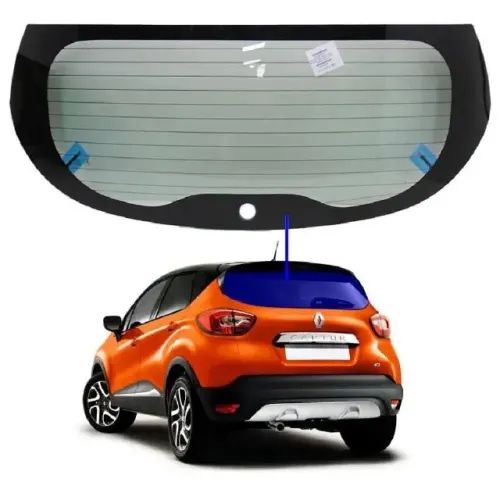 Vidro Renault Captur Vigia 2017 - Verde - 1 Furo / Desembaçador Térmico / Serigrafia