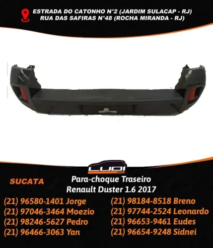 Para-choque Traseiro Renault Duster 1.6 2017