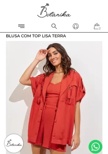 Parka alfaiataria terracota G 42