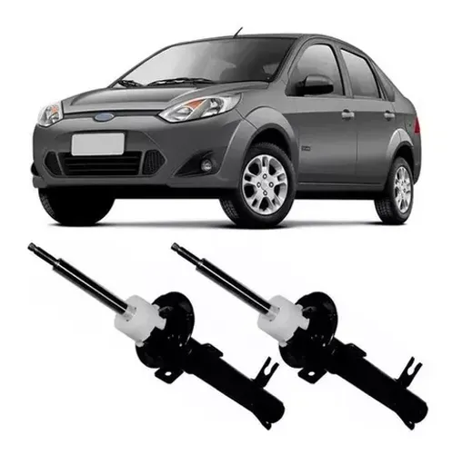 Amortecedor de Suspensão Ford Fiesta Amazon 2003 a 2014 - Dianteiro LD LE - Nakata 31100