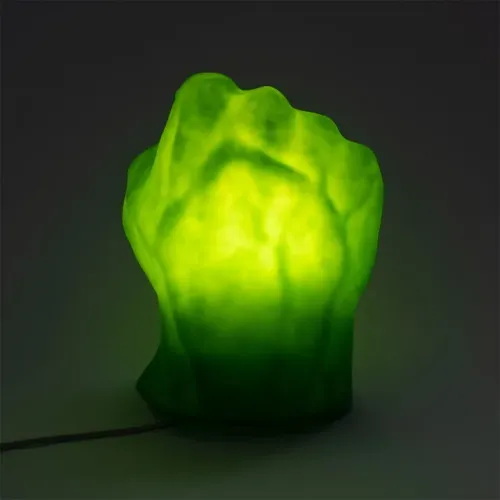 Luminária Marvel mão Incrível Hulk 