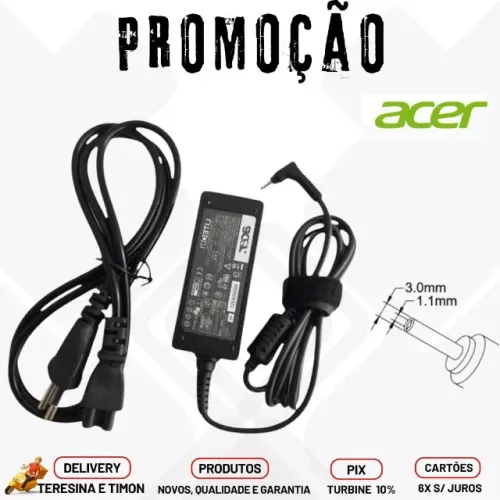 Fonte Carregador Para Notebook Acer 1.0mm X 3.0mm