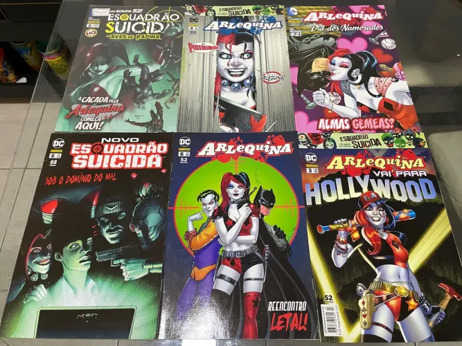 Coleção 6 HQs da Arlequina da Panini