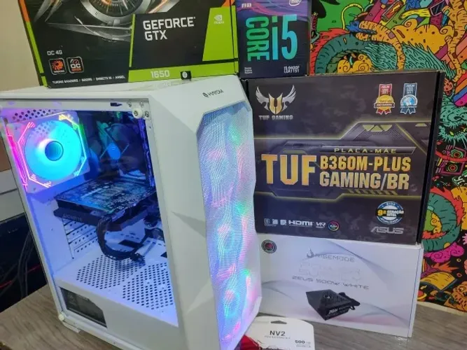 PC Gamer Novo i5 9400 + Gtx 1650 + Ram + 512 GB Ssd em até 12x 1 ano garantia