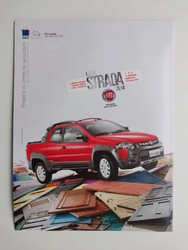 Fiat Strada Cabine Dupla 2014 - Catálogo, folder, encarte