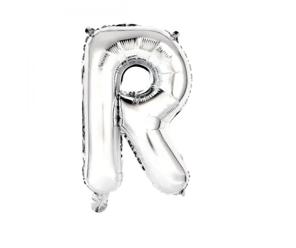 Balão Metalizado Letras  Ballon Letter 16" 40cm  Wb Cn498 - Letra R