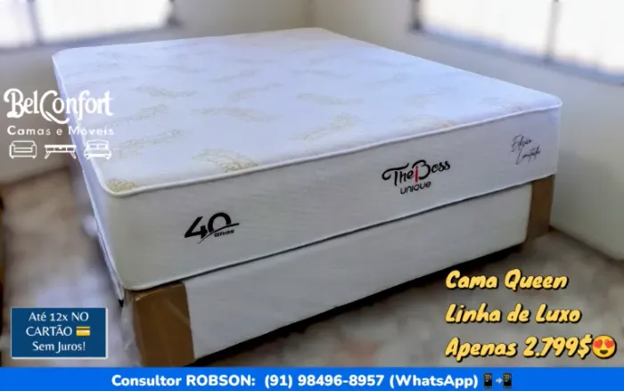CAMA QUEEN THE BOSS LINHA DE LUXO