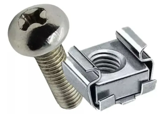 Porca Gaiola + Parafuso  M6 5 Pares  Arduino Automação COD-CP751  