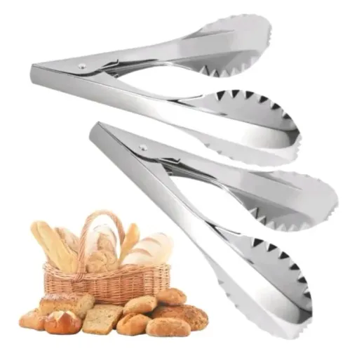 kit com 5 Pegadores De Pão Frances - fabricado em aço inox