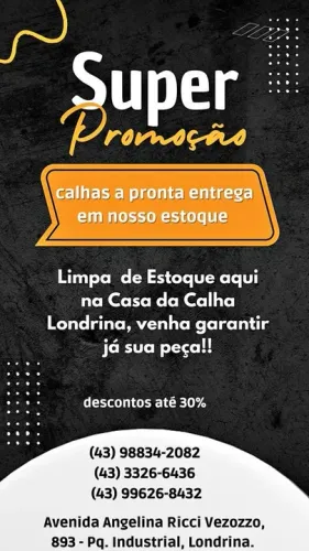 Calhas Dobradas Prontas