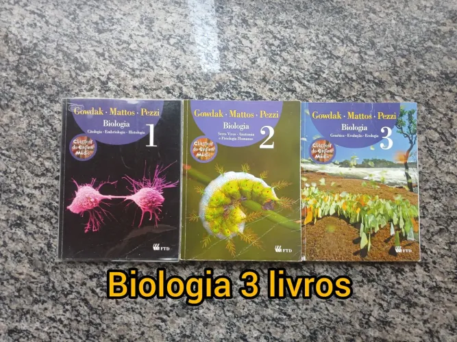 Coleção Biologia Gowdak, Mattos, Pezzi (3 volumes)| Ensino Médio