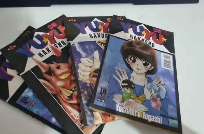 mangás yu yu hakusho volumes 3, 4, 5 e 6 (jbc)