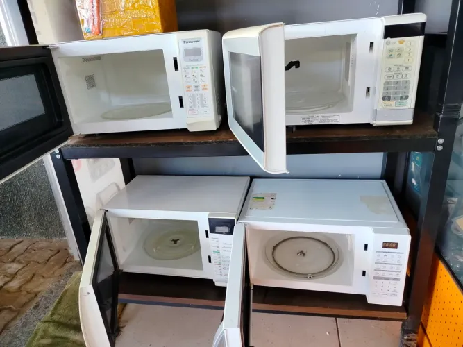 Microondas usados com garantia de 3 meses