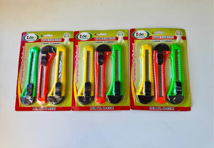 KIT 3 ESTILETES PROFISSIONAIS 15 CM IDEA !