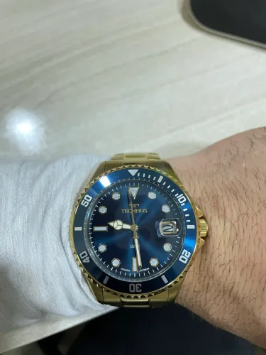 Relógio Technos Masculino Acqua Dourado