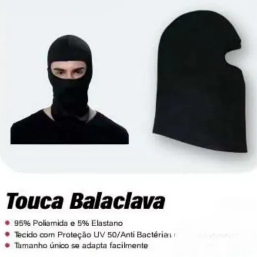 Touca balaclava proteção contra sol