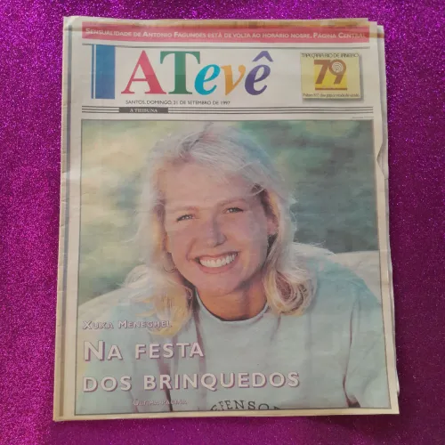 Xuxa Jornal ATevê com Xuxa na capa