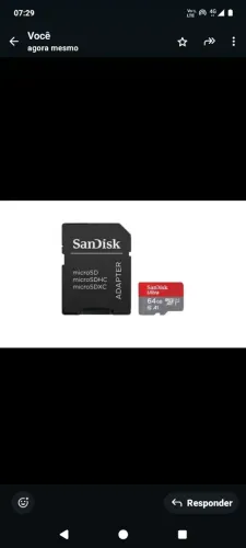 Cartão de Memória Micro SD SanDisk Ultra 64GB Classe 10