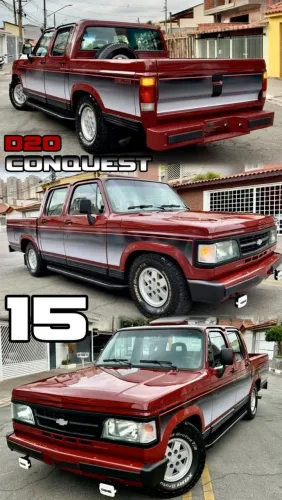 Rodas Chevrolet D20 Conquest 1995 aro 15 Prata 6x139 Novas