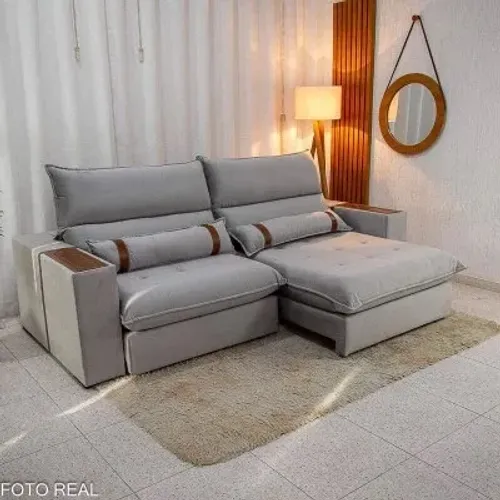 Sofá Retrátil Reclinável Ravello 2.50m molas ensacadas!! L4328m