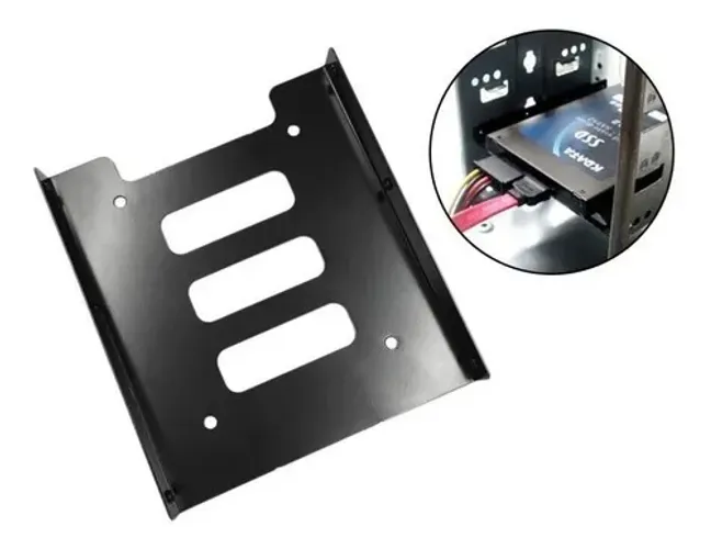 Adaptador Suporte Ssd Hd 2.5 P Baia 3.5 Metal 8 Parafusos