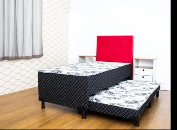 Cama Box solteiro c/Auxiliar (leia a descrição)