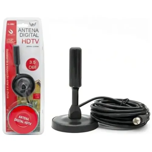 Antena Digital Hdtv 5 Metros 3.5 Dbi 