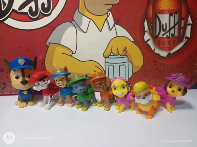 PATRULHA CANINA COM 8 MINIATURAS - NOVINHOS