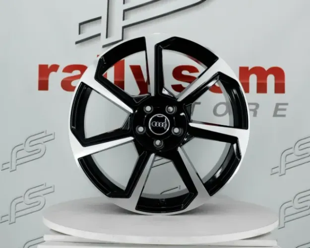 Jogo de Roda Audi TT Preto Diamantada 5x112 - 20x8,5 Offset 35 