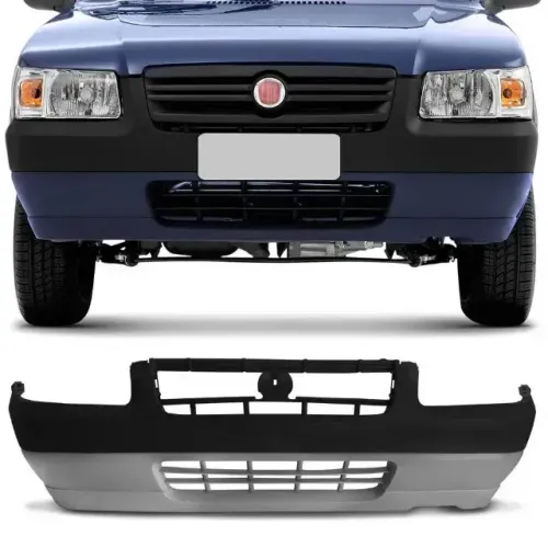 Parachoque Dianteiro Fiat Uno Economy 2008 a 2011- Cinza Texturizado - Lumax