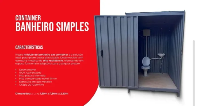 Banheiro em Container - Novo