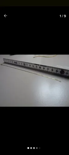 Pulseira maciça de ouro 750 18k 20,6 cm