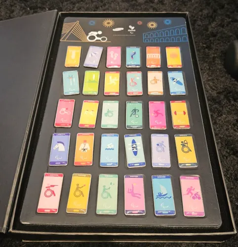 Coleção de Pins Samsung - Jogos Paralímpicos Olimpiadas RIO