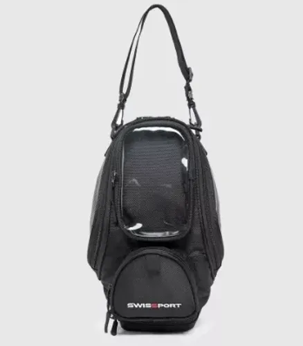 Bolsa Alforge Tanque Moto Com Imãs Masculina Reforçada Cor Preto
