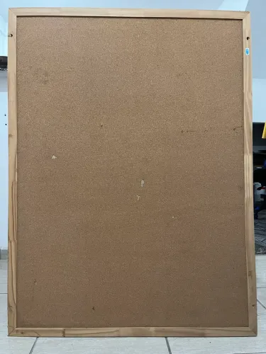 Quadro de Cortiça 90x120 cm com Moldura em Madeira