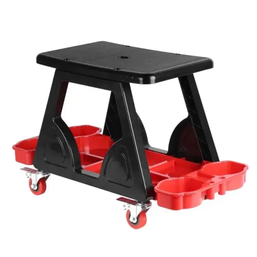 Banqueta Multiuso com Rodinhas Para Mecânica E Detalhamento Automotivo Vinik 