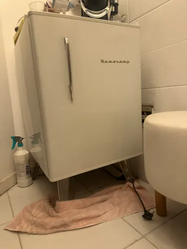 Frigobar Brastemp retrô branco. Funcionando 