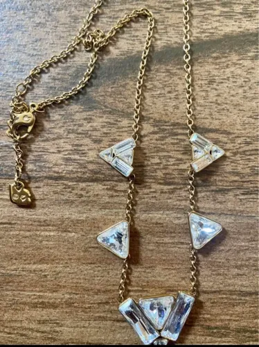 Colar de Swarovski doroudo Novo Importado EUA