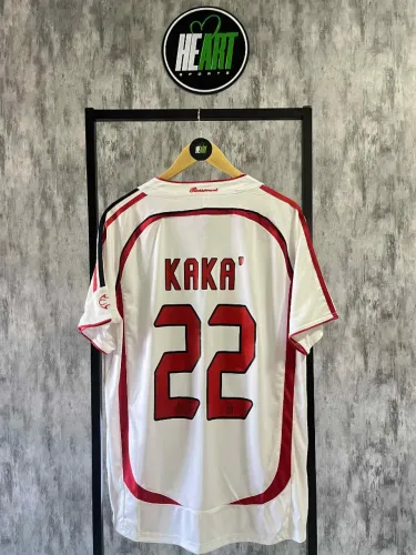 Camisa de Time Milan 2007 -  Kaka 22 Branca - Pronta entrega 