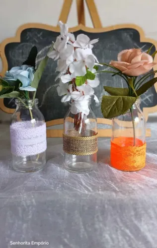 Vidrinhos Garrafa de Vidro Decoração 