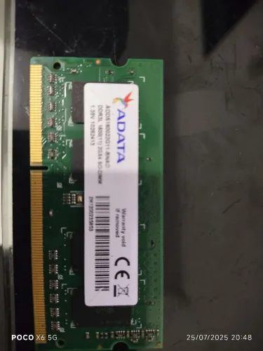 Memória RAM ADATA DDR3 4GB para Notebook