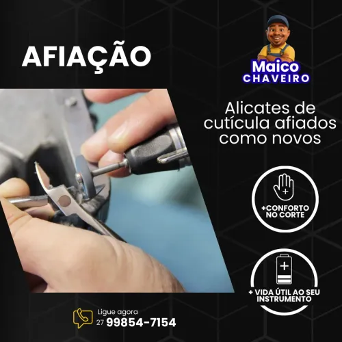 Afiação de alicate cutícula  zap * 