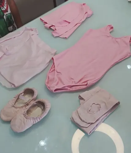 Roupa ballet infantil kit completo 