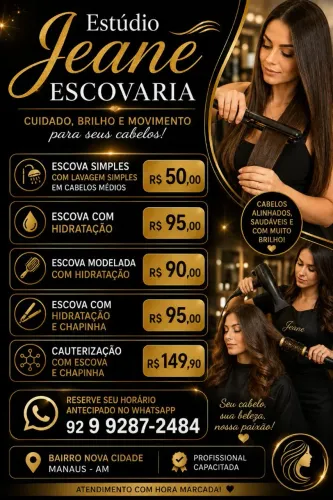 Escova e hidratação