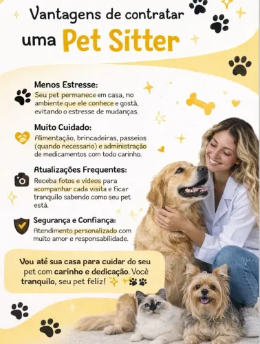 Petsitter, cuidadora de pets